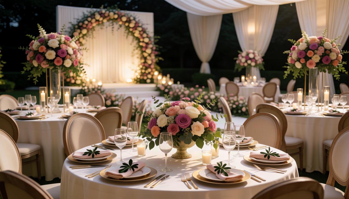 Large Venue Floral Setup